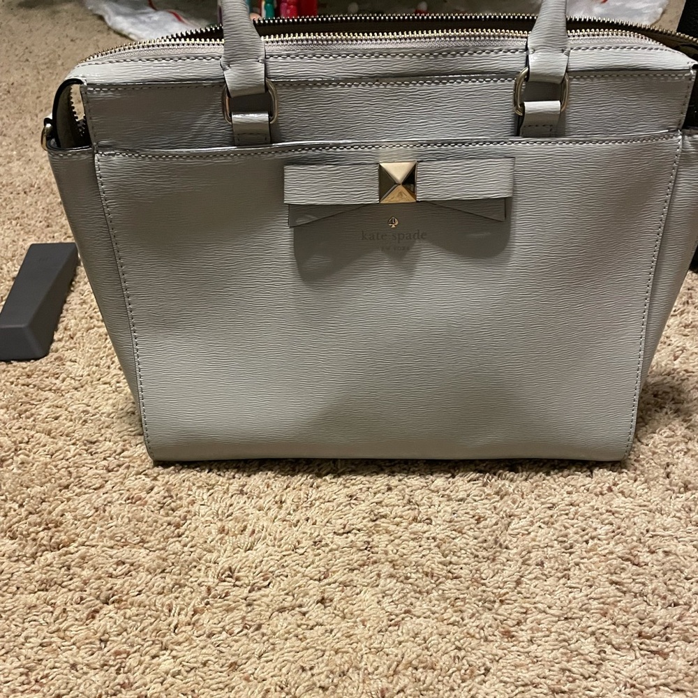 Kate Spade light gray purse